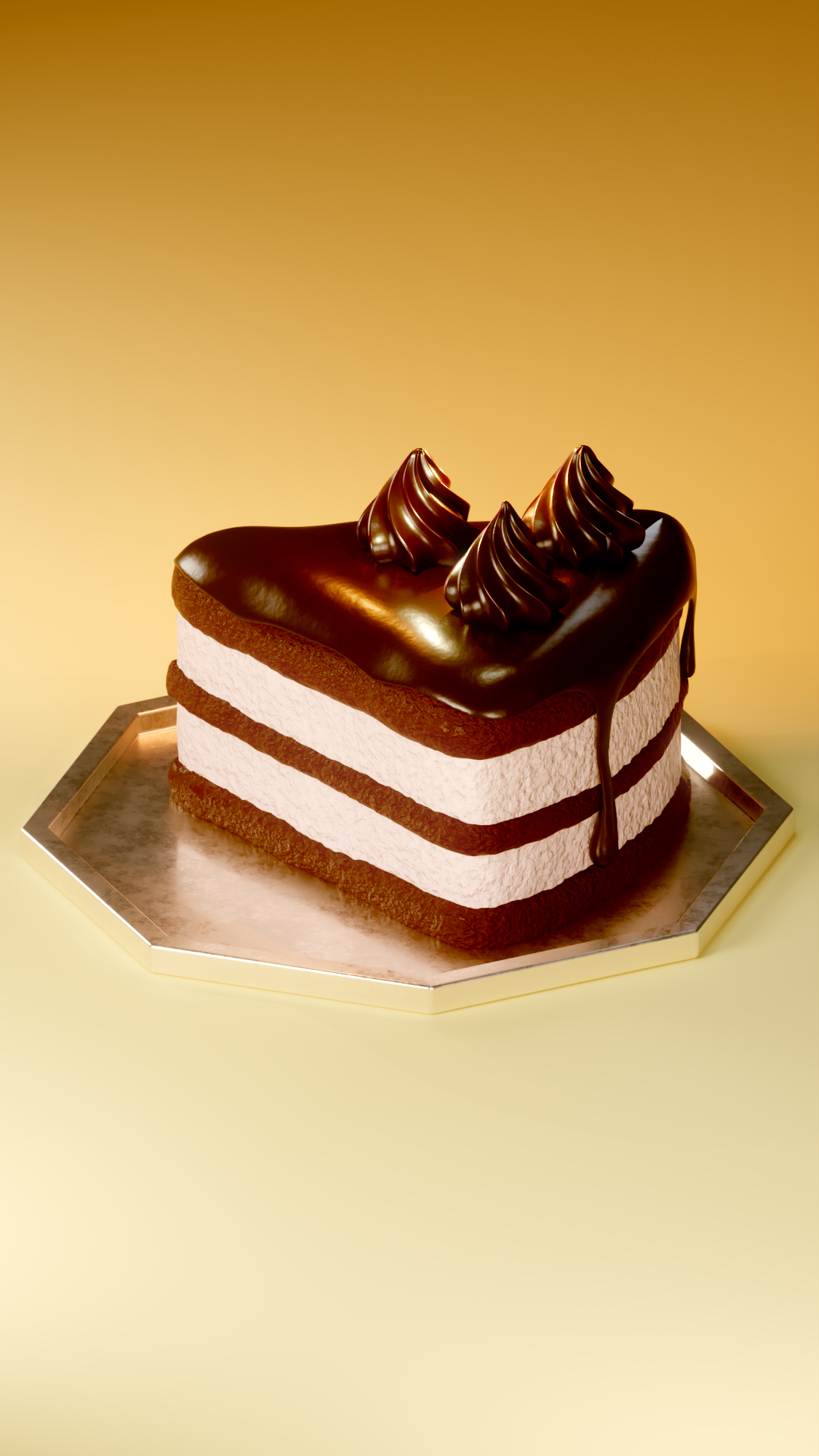 3D cake render