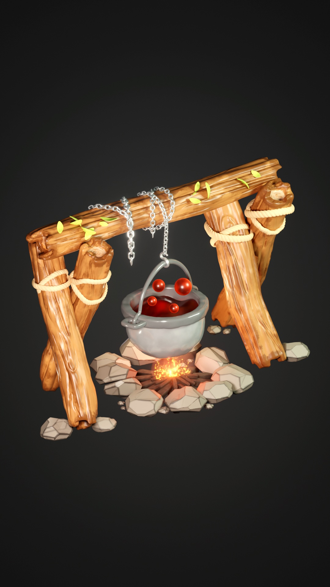 3D fire render