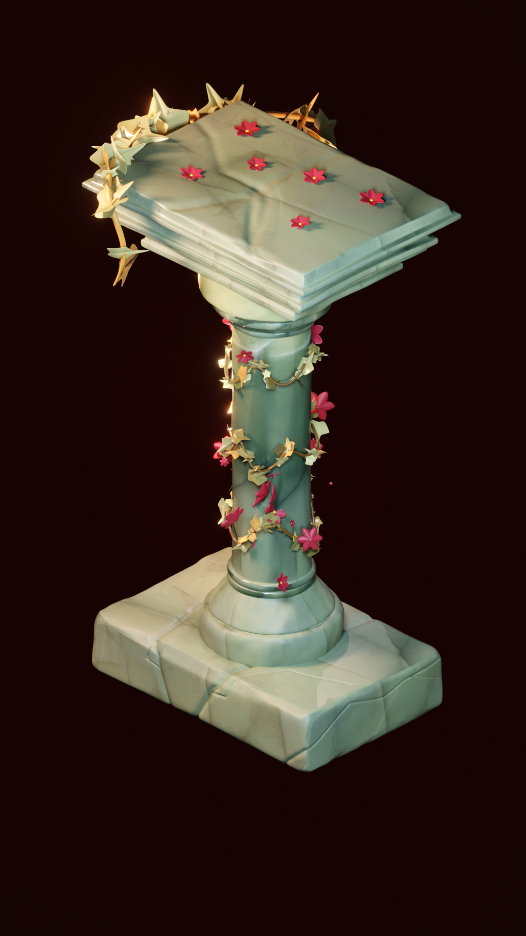 3D ruins render
